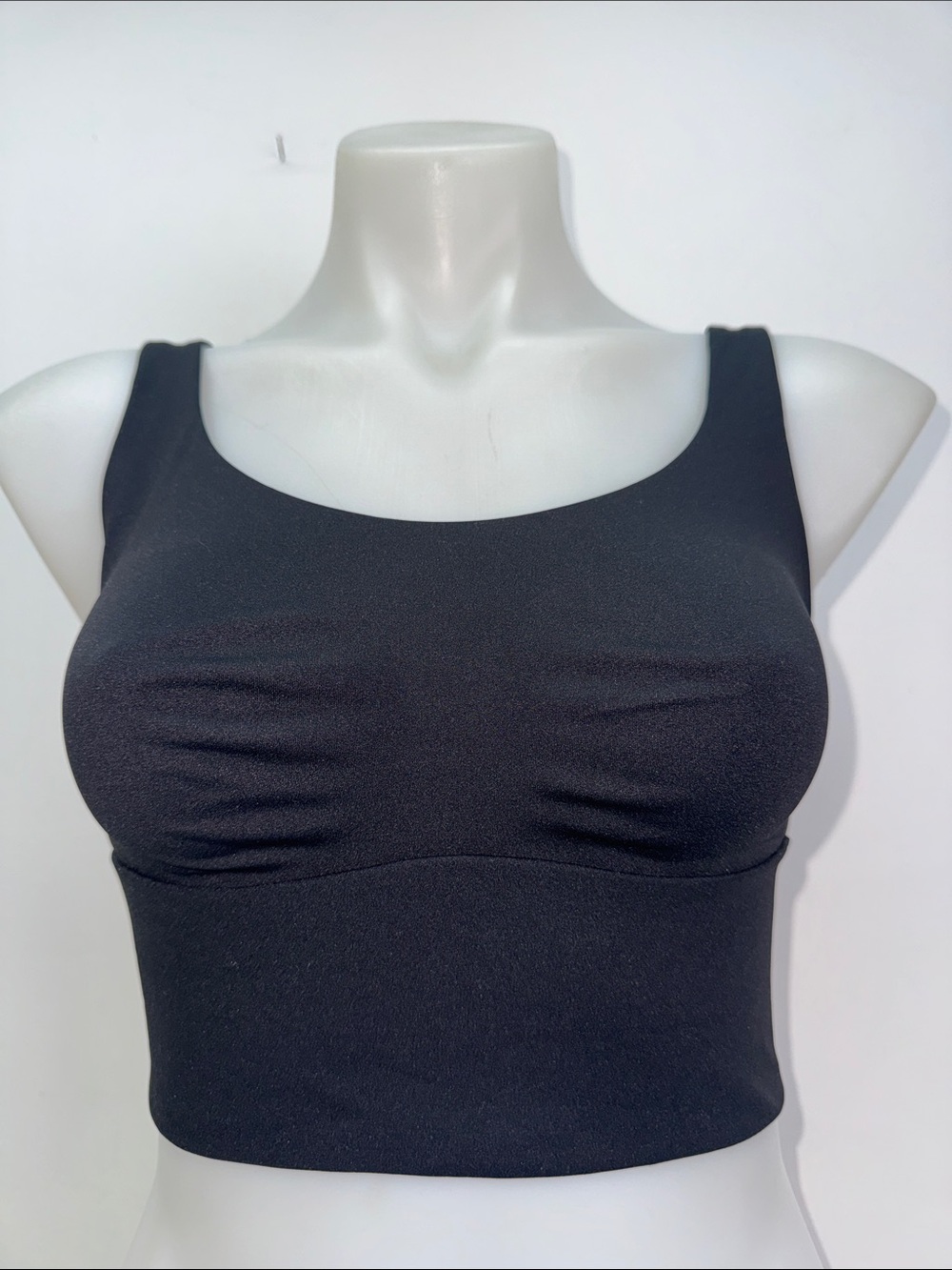 Victoria's Secret Black Seamless Longline Bralette sport bra Sz M NWT